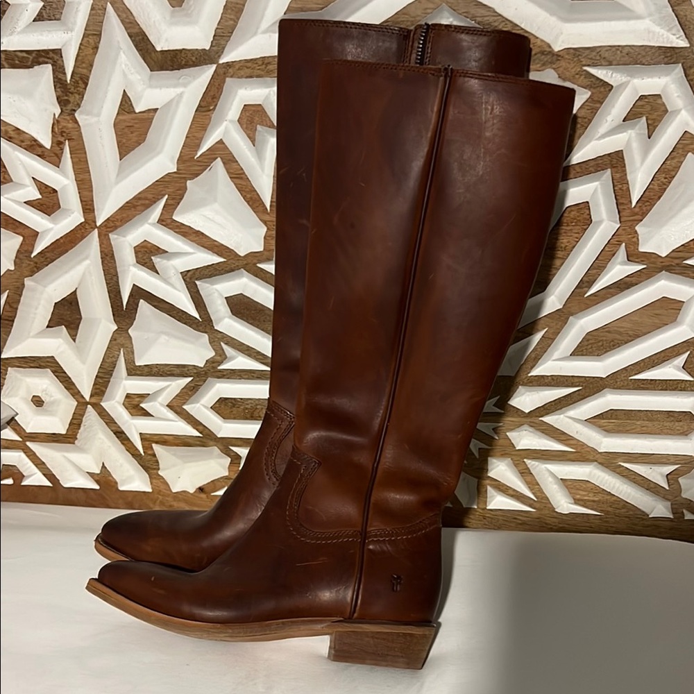 Frye Brand New Brown Leather Knee-High Boots